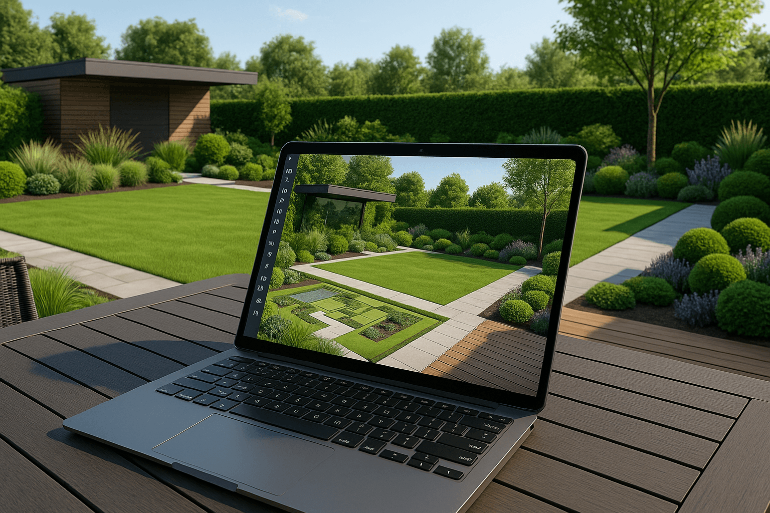 Digitale Gartenplanung mit der Garten Planer App auf Tablet und Smartphone