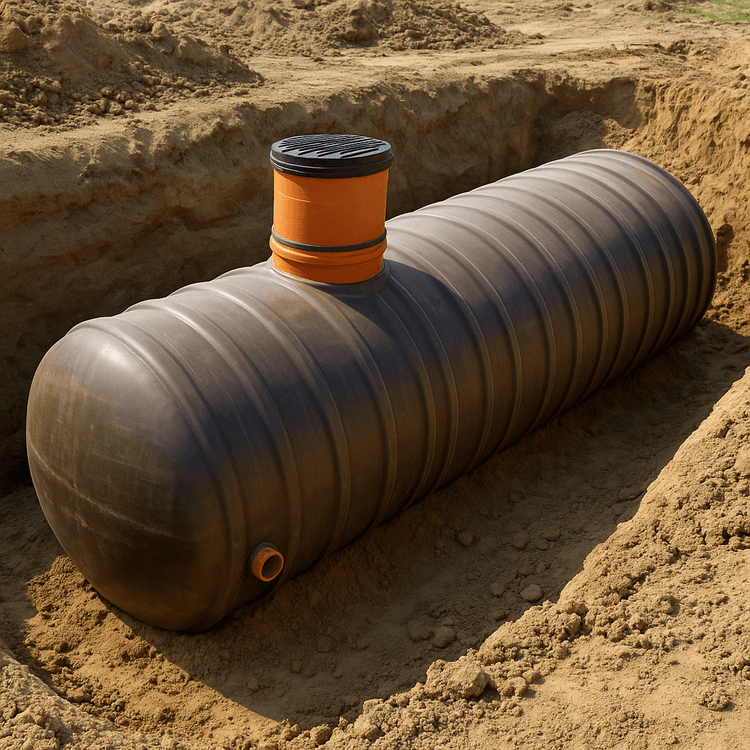 Erdtank für Regenwasser