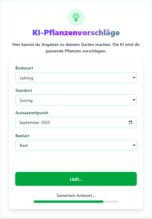 Beispiel für KI-Eingabe